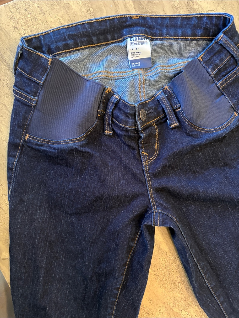 Old Navy Dark Blue Maternity Jeggings with Stretch Panels